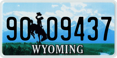 WY license plate 9009437