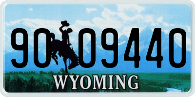 WY license plate 9009440