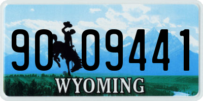 WY license plate 9009441
