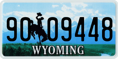 WY license plate 9009448
