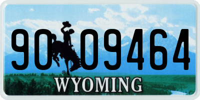 WY license plate 9009464