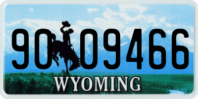 WY license plate 9009466