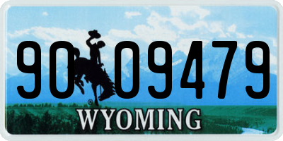 WY license plate 9009479
