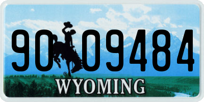 WY license plate 9009484