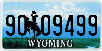 WY license plate 9009499