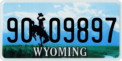 WY license plate 9009897