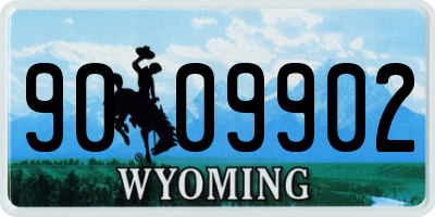 WY license plate 9009902