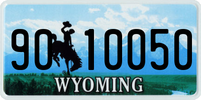 WY license plate 9010050