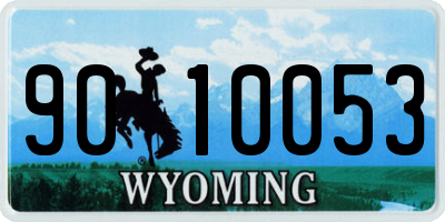 WY license plate 9010053