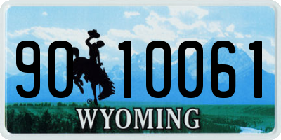 WY license plate 9010061