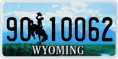 WY license plate 9010062