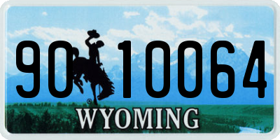 WY license plate 9010064