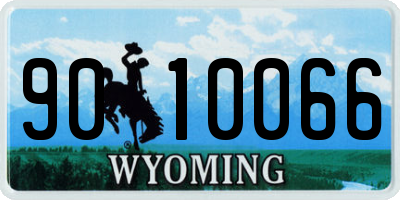 WY license plate 9010066