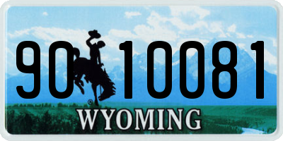 WY license plate 9010081