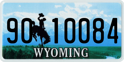 WY license plate 9010084