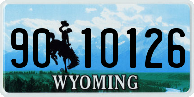 WY license plate 9010126