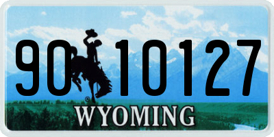 WY license plate 9010127