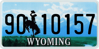 WY license plate 9010157