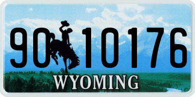 WY license plate 9010176