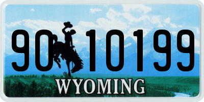 WY license plate 9010199