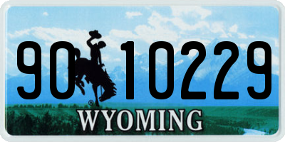 WY license plate 9010229
