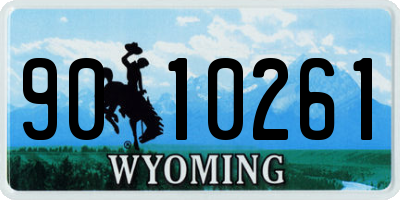 WY license plate 9010261