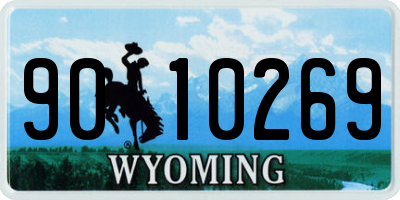 WY license plate 9010269