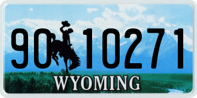 WY license plate 9010271