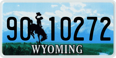 WY license plate 9010272