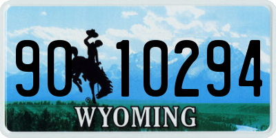 WY license plate 9010294