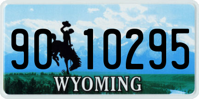 WY license plate 9010295