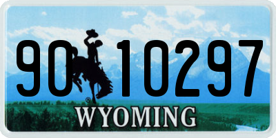 WY license plate 9010297