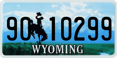 WY license plate 9010299