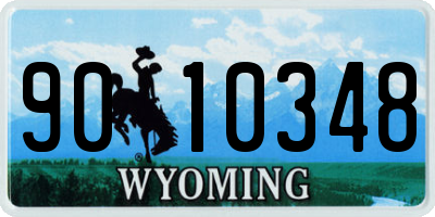 WY license plate 9010348