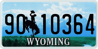 WY license plate 9010364