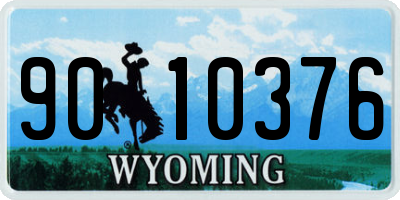 WY license plate 9010376