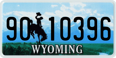 WY license plate 9010396