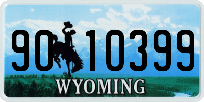 WY license plate 9010399