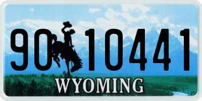 WY license plate 9010441