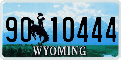 WY license plate 9010444