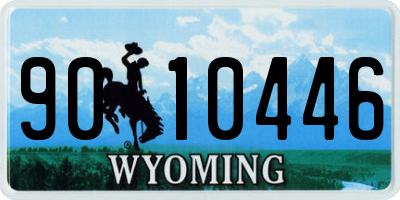 WY license plate 9010446
