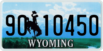 WY license plate 9010450