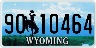 WY license plate 9010464