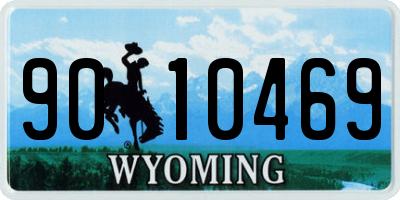 WY license plate 9010469