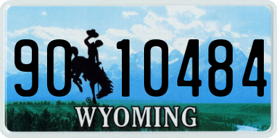 WY license plate 9010484