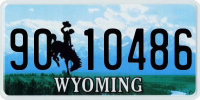 WY license plate 9010486
