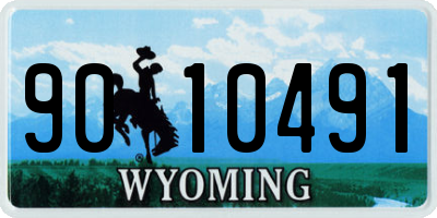 WY license plate 9010491