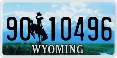 WY license plate 9010496