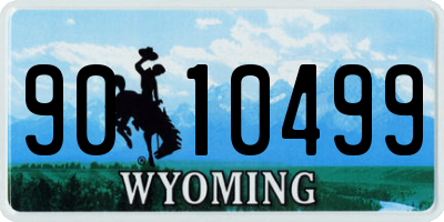 WY license plate 9010499