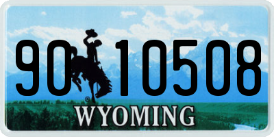 WY license plate 9010508